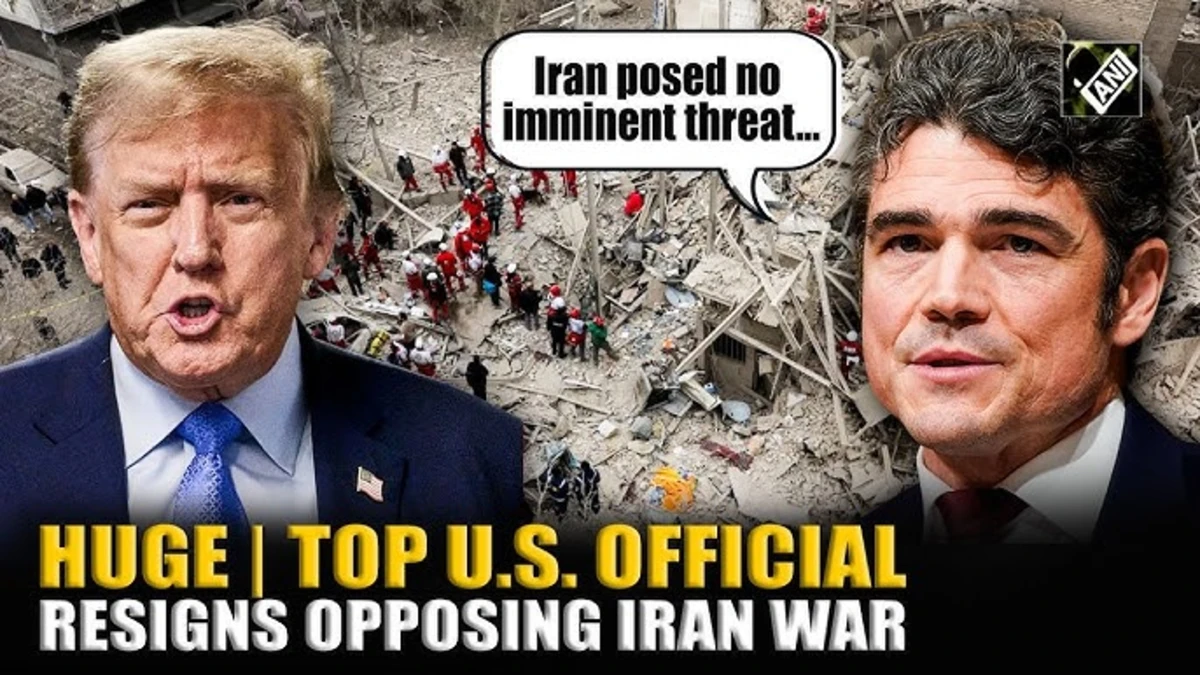 US counterterrorism official resigns Iran war